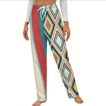 Charger l&#39;image dans la galerie, Pantalon de pyjama ample en peluche pour femme LM072 personnalisée avec prénom motif texte (conception multi-images)
