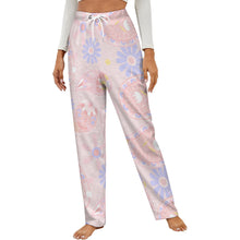 Charger l&#39;image dans la galerie, Pantalon de pyjama ample en peluche pour femme LM218 (motifs différents devant et derrière) personnalisé avec photo texte prénom
