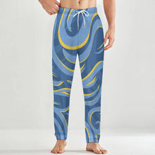 Charger l&#39;image dans la galerie, Pantalon de pyjama ample en peluche pour homme LM071 personnalisé avec photo texte prénom (conception une image)
