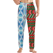 Charger l&#39;image dans la galerie, Pantalon de pyjama ample en peluche pour homme LM071 personnalisée avec prénom motif texte (conception multi-images)
