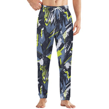 Charger l&#39;image dans la galerie, Pantalon de pyjama ample en peluche pour homme LM217 (différents motifs devant et derrière) personnalisé avec photo texte prénom
