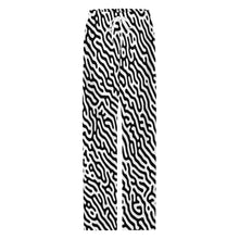 Charger l&#39;image dans la galerie, Pantalon de pyjama ample en pur coton pour homme imprimé intégral LM071 personnalisée avec prénom motif texte
