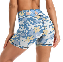 Charger l&#39;image dans la galerie, Pantalon de yoga court femme yoga short Y09A personnalisé avec texte motif photo (conception multi-images)
