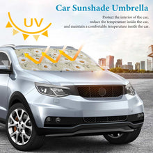 Charger l&#39;image dans la galerie, Parapluie pare-soleil pour voiture personnalisé avec photo motif texte

