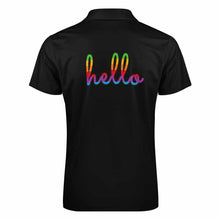 Charger l&#39;image dans la galerie, Polo homme en pur coton imprimé avec fermeture éclair B470 personnalisé avec photo texte prénom
