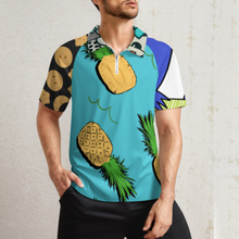 Charger l&#39;image dans la galerie, Polo chemise fonctionnelle homme manches courtes sport ultra-léger avec zip LTPL20 personnalisé avec texte motif photo (conception multi-images)
