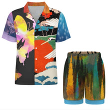 Charger l&#39;image dans la galerie, Pyjama à manches courtes pour femme LM093 personnalisée avec prénom motif texte (conception multi-images)
