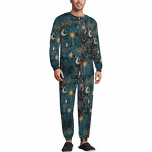 Charger l&#39;image dans la galerie, Pyjama col rond homme LM094 ensemble 2 pièces personnalisé avec photo texte prénom (conception une image)

