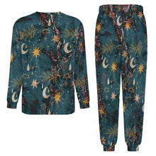 Charger l&#39;image dans la galerie, Pyjama col rond homme LM094 ensemble 2 pièces personnalisé avec photo texte prénom (conception une image)
