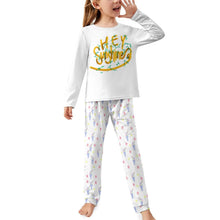 Charger l&#39;image dans la galerie, Pyjama chemise de nuit fille enfant deux pièce JTZ- personnalisé avec photo motif logo texte (impression des multi-images)
