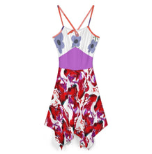 Charger l&#39;image dans la galerie, Robe midi à bretelles spaghetti pour femme 52XLD177 personnalisée avec prénom motif texte (conception multi-images)
