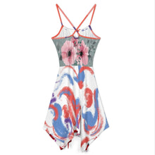 Charger l&#39;image dans la galerie, Robe midi à bretelles spaghetti pour femme 52XLD177 personnalisée avec prénom motif texte (conception multi-images)
