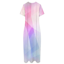 Charger l&#39;image dans la galerie, Robe midi slim à manches courtes pour femme MXLD151 RRDCQ personnalisé avec photo texte prénom (conception une image)
