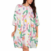 Charger l&#39;image dans la galerie, Robe pyjama t-shirt grande taille pour femme, grandes tailles LM475 personnalisé avec photo texte prénom (conception une image)
