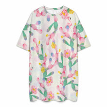 Charger l&#39;image dans la galerie, Robe pyjama t-shirt grande taille pour femme, grandes tailles LM475 personnalisé avec photo texte prénom (conception une image)

