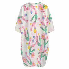 Charger l&#39;image dans la galerie, Robe pyjama t-shirt grande taille pour femme, grandes tailles LM475 personnalisé avec photo texte prénom (conception une image)
