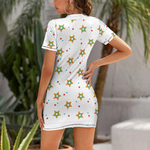 Charger l&#39;image dans la galerie, Robe d&#39;été pour femme Robe en jersey élégante NZ003 personnalisée avec logo texte photo (conception multi-images)
