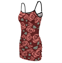 Charger l&#39;image dans la galerie, Robe de plage femme sling wrap dress NZ007 personnalisé avec texte motif photo (conception multi-images)
