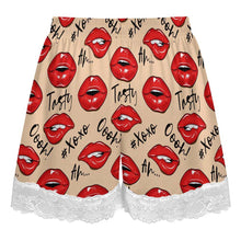 Charger l'image dans la galerie, Pantalon de pyjama court à bordure en dentelle pour femme SDS2516 personnalisé avec photo texte prénom (conception une image)
