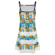 Charger l'image dans la galerie, Robe nuisette à bordure en dentelle pour femme SDS2520 personnalisé avec photo texte prénom (impression des multi-images)
