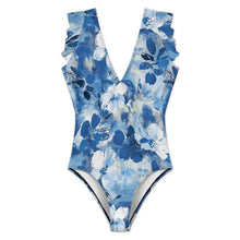 Charger l'image dans la galerie, Maillot de bain une pièce à manches volantées pour femme SDS507 personnalisé avec photo texte prénom (conception une image)
