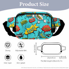 Charger l&#39;image dans la galerie, Sac banane carré double épaisseur XB0610007 pour homme et femme personnalisé avec photo texte prénom
