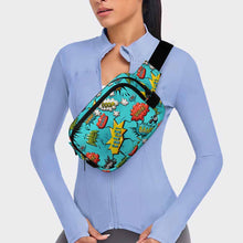 Charger l&#39;image dans la galerie, Sac banane carré double épaisseur XB0610007 pour homme et femme personnalisé avec photo texte prénom
