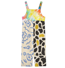 Charger l'image dans la galerie, Salopette boutonnée pour femme 20LR personnalisée avec prénom motif texte (conception multi-images)
