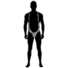 Charger l&#39;image dans la galerie, Sous-vêtement sexy une pièce pour homme SDSQQ001 personnalisée avec prénom motif texte (conception multi-images)
