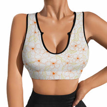 Charger l&#39;image dans la galerie, Soutien-gorge de sport femme yoga crop top push up top YJ053 personnalisé avec photo texte logo (conception une image)
