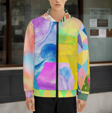 Charger l&#39;image dans la galerie, Sweat-shirt à capuche zippé pour adolescent LM516 personnalisée avec prénom motif texte (conception multi-images)
