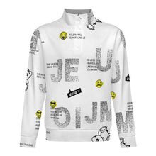 Charger l&#39;image dans la galerie, Sweat-shirt unisexe à manches longues et col montant ANY personnalisé avec photo texte prénom
