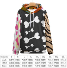Charger l&#39;image dans la galerie, Sweat-shirt unisexe ample sans poche entièrement imprimé AMZ personnalisée avec prénom motif texte (conception multi-images)
