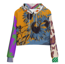 Charger l&#39;image dans la galerie, Sweat à capuche court avec cordon de serrage et sans poche pour femme MWZXU029 personnalisée avec prénom motif texte (conception multi-images)
