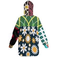 Charger l'image dans la galerie, Sweat à capuche double couche en peluche pour femme MWL507 personnalisée avec prénom motif texte (conception multi-images)
