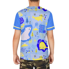 Charger l&#39;image dans la galerie, T-shirt de baseball J81T enfant personnalisé avec photo texte prénom
