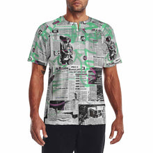 Charger l&#39;image dans la galerie, T-shirt tee shirt Polo Reglan homme manches courtes DT36 à trois boutons personnalisé avec photo texte motif (conception une image)

