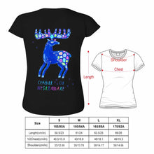 Charger l&#39;image dans la galerie, T-shirt tee shirt personnalisé à manches courtes pour femmes (impression sur le dos)
