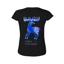 Charger l&#39;image dans la galerie, T-shirt tee shirt personnalisé à manches courtes pour femmes (impression sur le dos)
