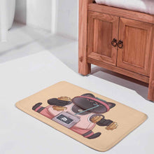 Charger l&#39;image dans la galerie, Tapis de sol antidérapant pour salle de bain (version épaisse) personnalisé avec photo motif texte
