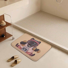 Charger l&#39;image dans la galerie, Tapis de sol antidérapant pour salle de bain (version épaisse) personnalisé avec photo motif texte
