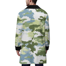 Charger l&#39;image dans la galerie, Trench-coat croisé pour homme avec col tailleur MWL510 personnalisée avec prénom motif texte
