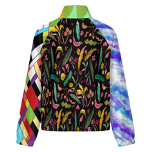 Charger l&#39;image dans la galerie, Veste col montant femme LM552 personnalisée avec prénom motif texte (conception multi-images)

