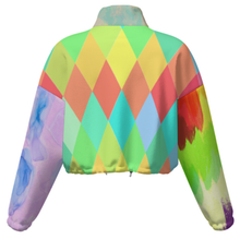 Charger l&#39;image dans la galerie, Veste courte à capuche en polaire pour femme MWL476 personnalisée avec prénom motif texte (conception une image)
