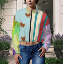 Charger l&#39;image dans la galerie, Veste courte à capuche en polaire pour femme MWL476 personnalisée avec prénom motif texte (conception une image)
