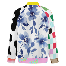 Charger l'image dans la galerie, Veste de baseball universitaire pour femme SDS2507 personnalisée avec prénom motif texte (conception multi-images)
