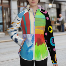 Charger l&#39;image dans la galerie, Veste slim femme MWL478 personnalisée avec prénom motif texte (conception multi-images)

