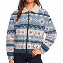 Charger l&#39;image dans la galerie, Veste zippée double pour femme MWL523 personnalisé avec photo texte prénom (conception une image)
