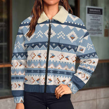 Charger l&#39;image dans la galerie, Veste zippée double pour femme MWL523 personnalisé avec photo texte prénom (conception une image)
