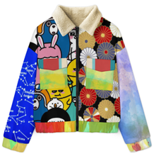 Charger l&#39;image dans la galerie, Veste zippée double pour femme MWL523 personnalisée avec prénom motif texte (conception multi-images)
